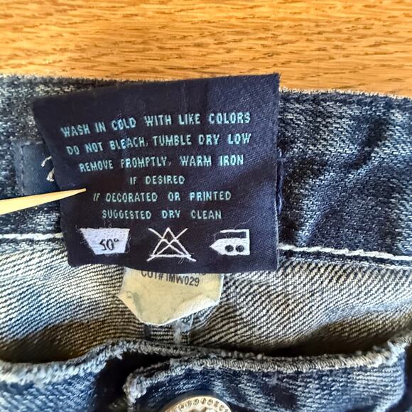 IMMORTALITY by Dianna Taleshi Boot Cut Low Rise Jeans SZ 29 Rock Bling Goddess - Picture 6 of 12